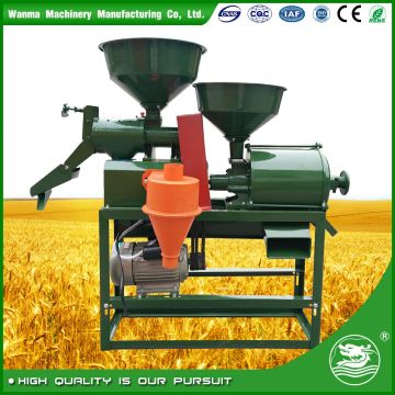 WANMA5507 Mobile Small Scale Rice Mill Combined With Wheat Flour Milling Machine for sale at factory direct price