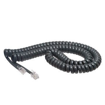 2M RJ10 Telephone Handset Coiled Spiral Cable Curly Phone Cord Wire Lead