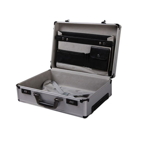 Aluminum travel case with trolley and storage pad, aluminum travel case ...