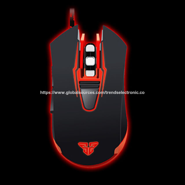 Ratón óptico para juegos Fantech con cable, 6D, 2400 DPI