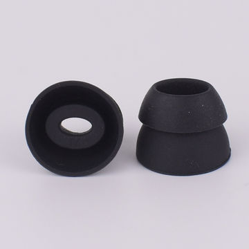 Almohadillas de silicona de doble brida con orificio interior ovalado (4*2mm) para auriculares TWS for sale at factory direct price