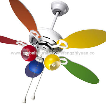 China 42 Ceiling Fan With Light Kit 3, Colorful Ceiling Fan