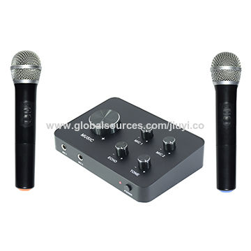 88 Mélangeur de Microphone Karaoké 2 entrées Micro AUX IN-OUT Connexion