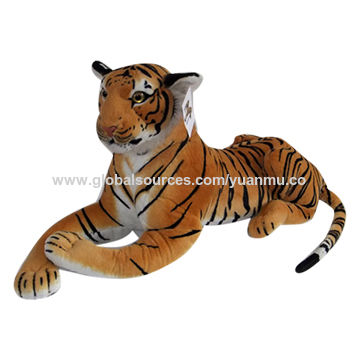 Direct Manufacturer Wholesale Stuffed retailer Soft Cute Animal Striped Tiger Toy Customi