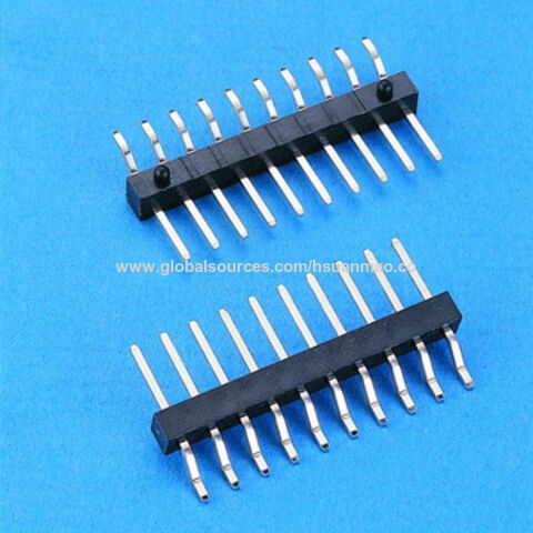 2.54mm Pin Header Horizontal Side Entry Smt Type H=2.5mm Single Row ...