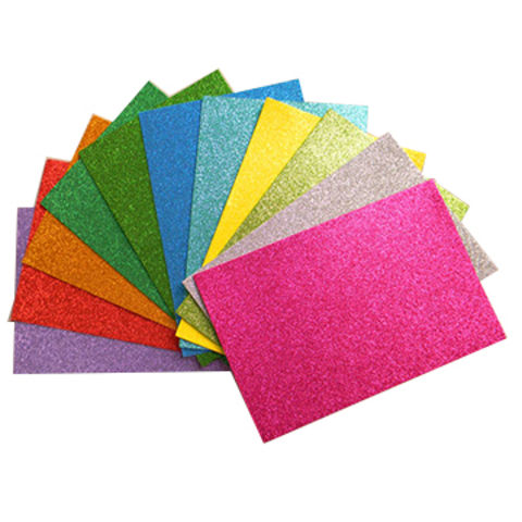 Buy Wholesale China 10-piece/2mm Glitter Foam Sheets Paper