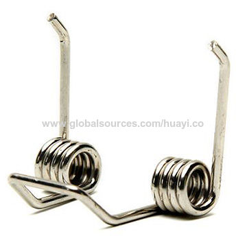 China Custom double wheel torsion spring,made of spring steel,high ...