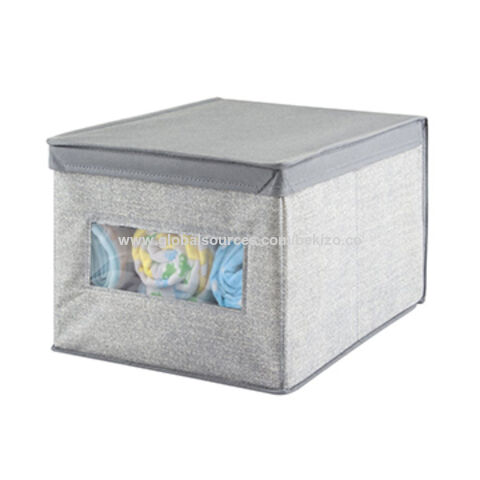 China Closet Storage Bins with Clear Window Manufacturer and