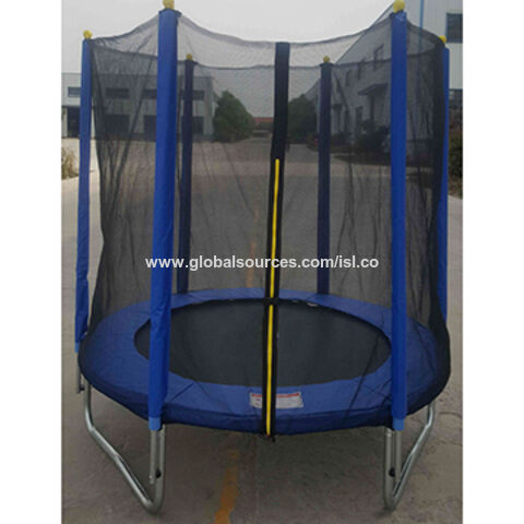 Trampolín de 10 pies con recinto de seguridad, trampolín de fitness al aire  libre, trampolín de salto para niños y niños con almohadilla de resorte de