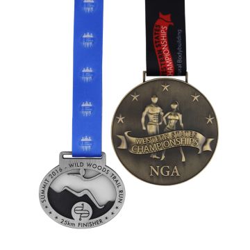 Buy Wholesale China Zinc Alloy Metal Sports Souvenir Running Medal With ...