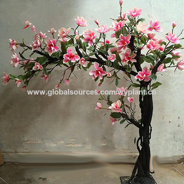 Leafy Creations Artificial Rose Magnolia Bush Tree Topiery 120cm 47in Tall