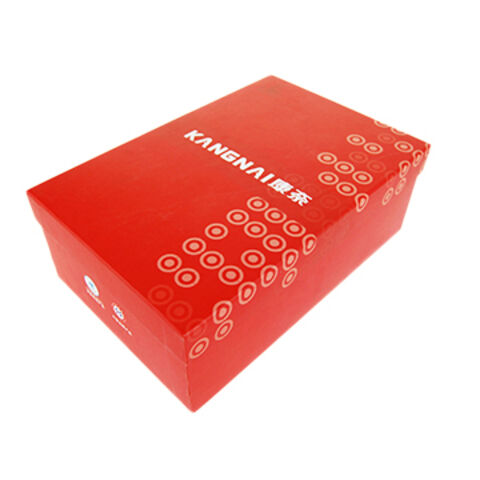 Kotak sepatu kardus, dicap perak, 4C×0C dengan laminasi glossy, ukuran dan logo dapat disesuaikan for sale at factory direct price