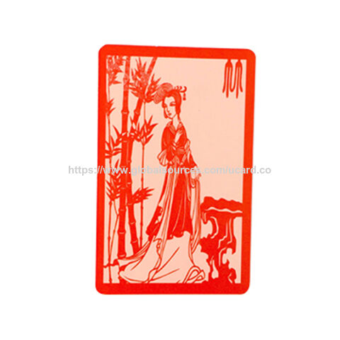 بطاقة عصرية من مادة PVC باللون الأحمر/الأسود/الأبيض مع شريحة 13.56 ميجاهرتز for sale at factory direct price