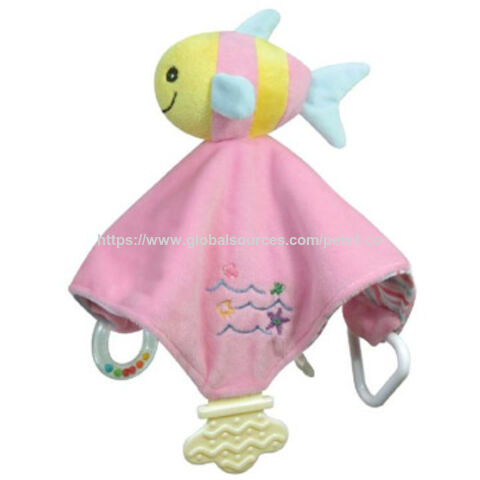 Mainan Bayi Selimut Keamanan Bayi Lembut, Selimut Ikan Boneka Binatang untuk Bayi Baru Lahir for sale at factory direct price