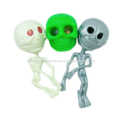 thumbnail image 2 of DAUB Skull Squeeze Balls Toy, Tricky Prank Stress Balls, Fidget 2 of 11