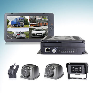 Car Vehicle 4CH Panoramic Mobile DVR AHD 4G Wireless GPS Video Recorder Cameras 