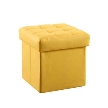 Venta al por mayor, silla de PU colorida, taburete plegable de cuero de los otomanos