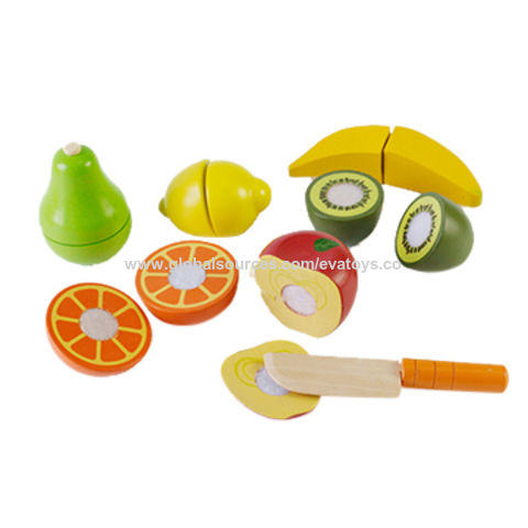Compre Alimentos De Juguete De Madera Para Preescolar, Frutas Y