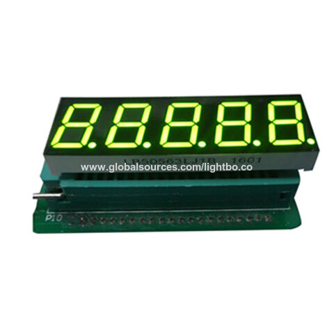 Buy Wholesale China Super Bright Green 5-digit 0.56-inch 7-segment Led  Display Common Cathode For Digital Indicator & 7-segment Led Display