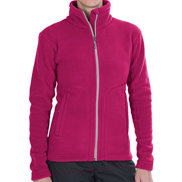 women's double sided fleece pullover
