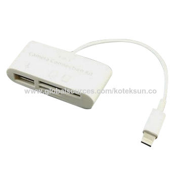 5 in 1 OTG Kabel Adapter mit USB 3.0 OTG-Schnittstelle SD/TF-Kartenleser PD-Anschluss für Phone/Pad SD TF-Kartenleser USB auf Lightening-Adapter