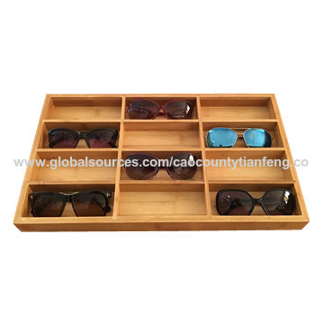 Kaufen Sie China Grohandels-Moderne Bambus Holz 7 Fach Brillen  Aufbewahrung Organizer Box/open Top Sonnenbrille Vitrine und Aufbewahrung  Sbox Fr Holz Brillen zu einem Preis von $1 USD | Global Sources