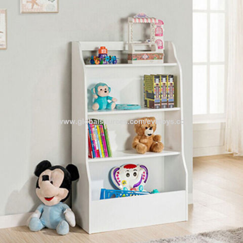 wooden toy storage shelves