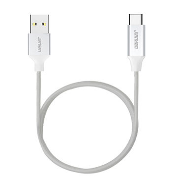 Cabo USB Tipo C, cabo USB reversível para tipo C, cabo USB C trançado de nylon para carregamento e transferência de dados