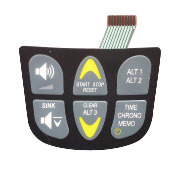 PC LED Membrane Overlay Label Control Panel for SPA - China LED