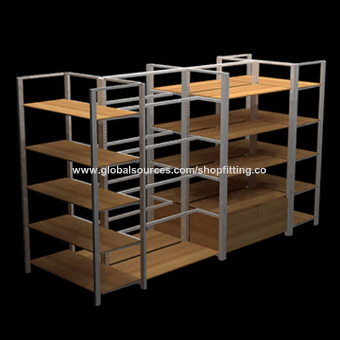 Wood Retail Display Shelf, Wooden Display Shelves Retail