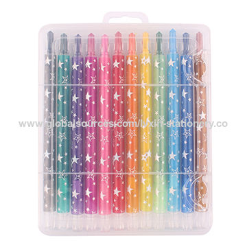 High Quality 12 Colors Twist-up Crayons for School Kids (DH-951012S) -  China Crayon, Paint Set