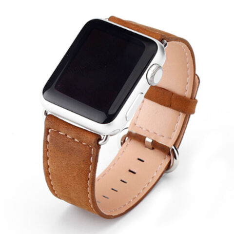 Brown Horse Sport PU Leather Soft Strap Band for iWatch Series 5 4