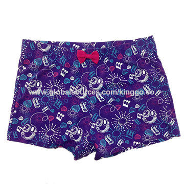 Bragas para niñas 100% algodón con estampado de diseños - Ropa interior infantil al por mayor