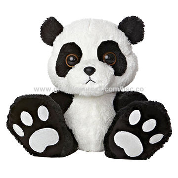 Buy Standard Quality China Wholesale Fluffy Black And White Plush