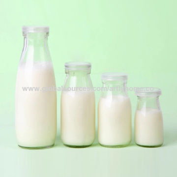 200ml 250ml 500ml Clear Glass Milk Bottles - Reliable Glass Bottles, Jars,  Containers Manufacturer