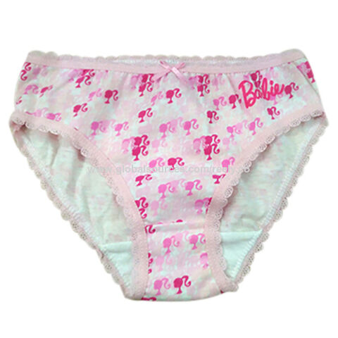 Girls 100% Cotton Assorted Printed Underwear Size 8 - at -   