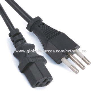 pin Flat Jack Power Cord Italian Type 