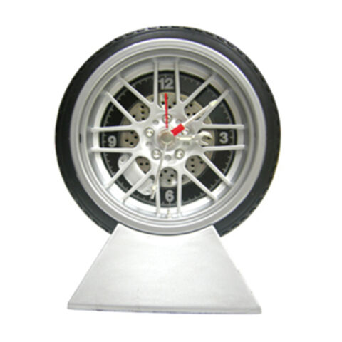 Novelty Desk Clocks 4-inch Wheel Table Alarm Clock With 1 X Aa Battery ...