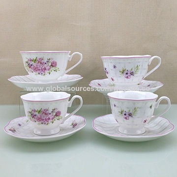 cup & saucer with teaspoon and matching tea plate gift boxed crackinchina Chicken trio set