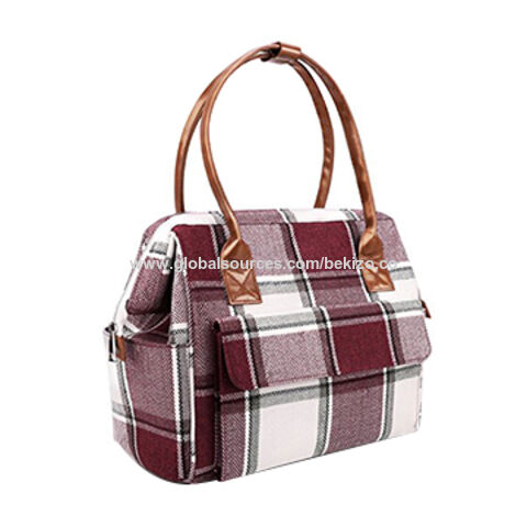 Diaper Bag Tote, Large Capacity Baby Diaper Tote Bag With Cute Doll Zipper Baby Doll Diaper Bag With Strap & Handle
