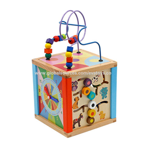 Wooden multi best sale activity cube