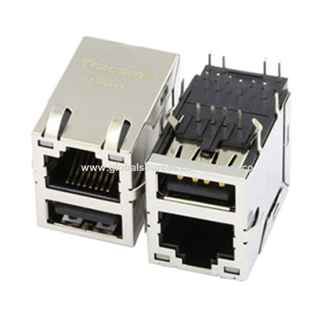 Buy Wholesale China Shielded Rj45 Modular Jacks With Single Usb 3.0 For ...