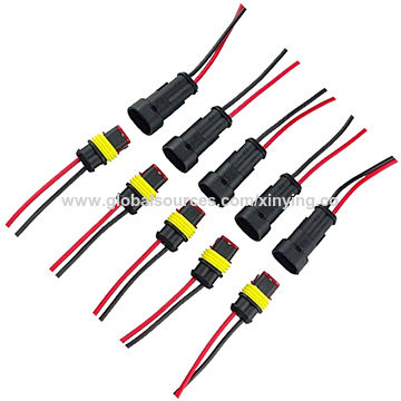 OEM 2pin AMP superseal car electrical male female waterproof connector ...