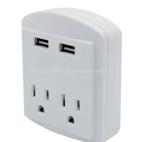 2 prises de sortie vous permettent de brancher au moins 2 appareils simultanément, w/ 2 port de charge USB supplémentaire