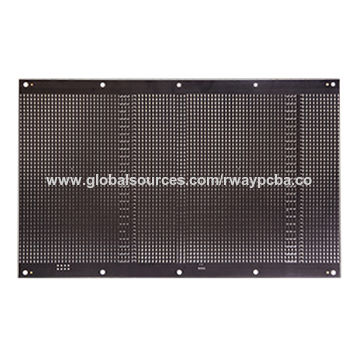Double-sided PCB with 10mm Breakaway Tab on 2 Long Sides, Black ...