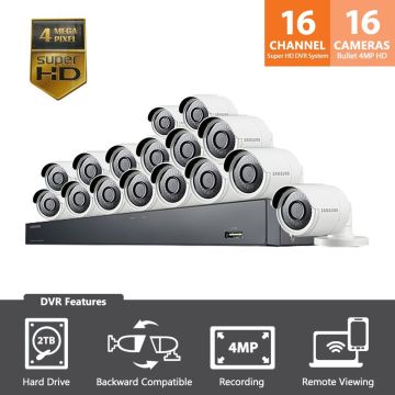 Samsung wisenet 4 megapixel super hd video sales security system