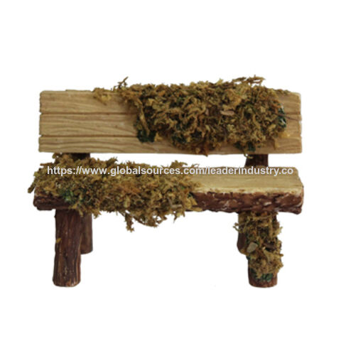 كرسي زينة بالطحلب، طقم بيت الدمى المصغر لحديقة الجنيات، زينة الحدائق for sale at factory direct price