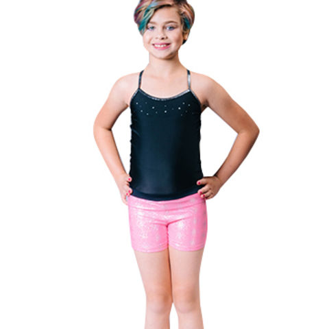 One-piece Girl's Gymnastics Leotards, Sleeveless Dancewear With