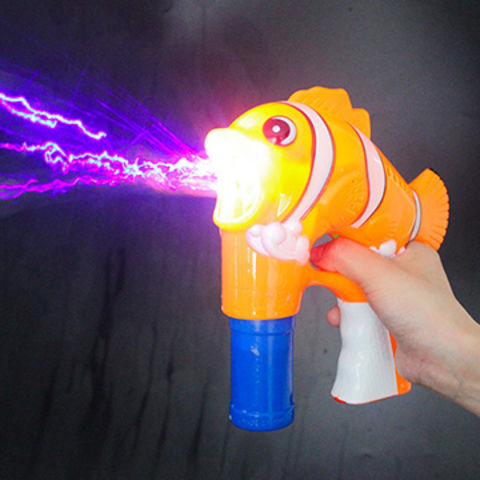 LED Light-Up Bubble Gun- Fish