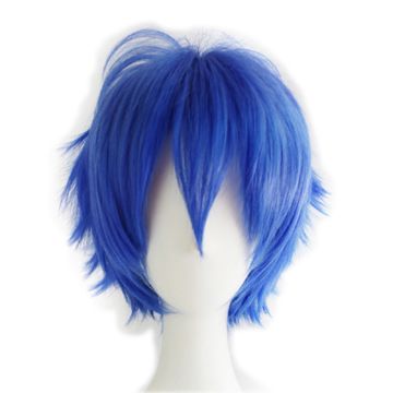 blue spiked hair